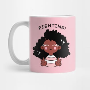 Keep fighting with black girl Mug